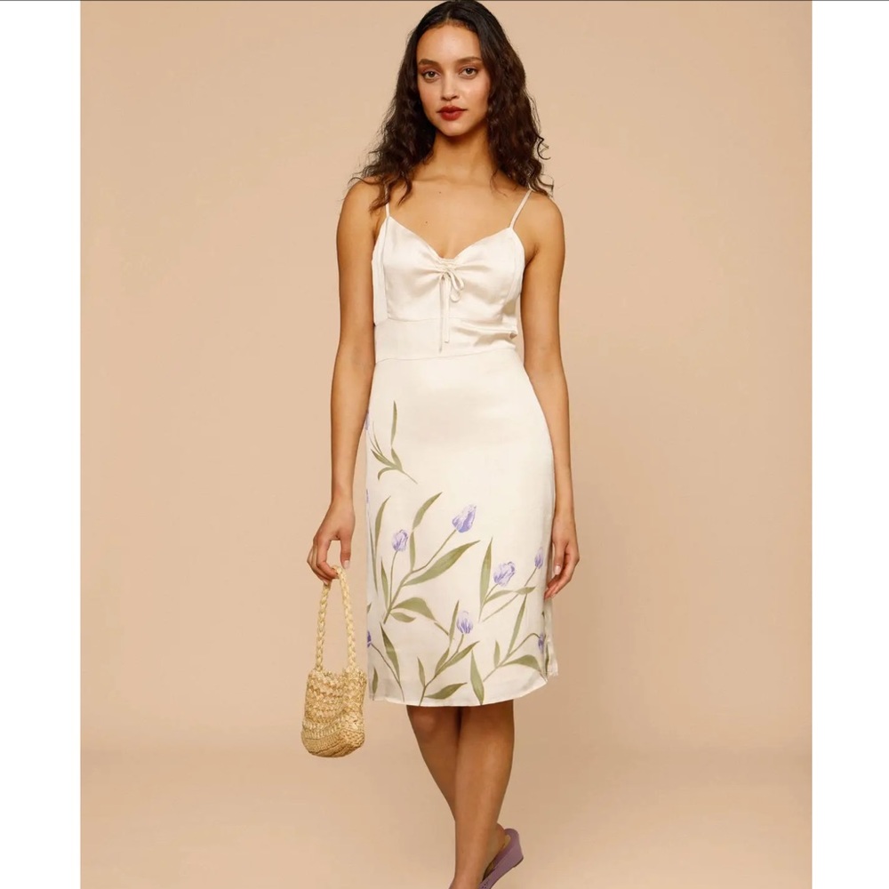 Rouje Paris Evelyn tulip slip dress size 42